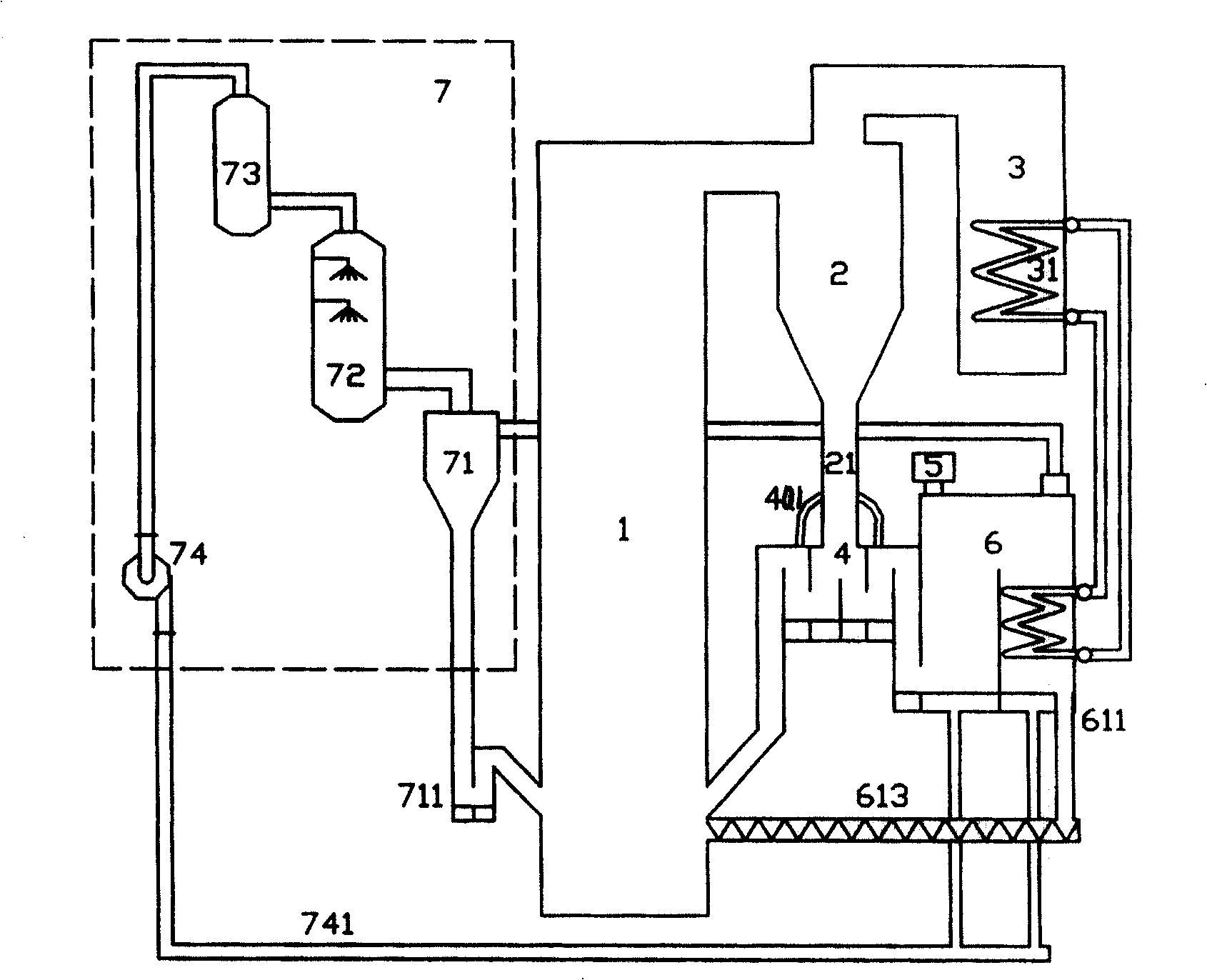 Wet mud burning treatment apparatus with compound dryer