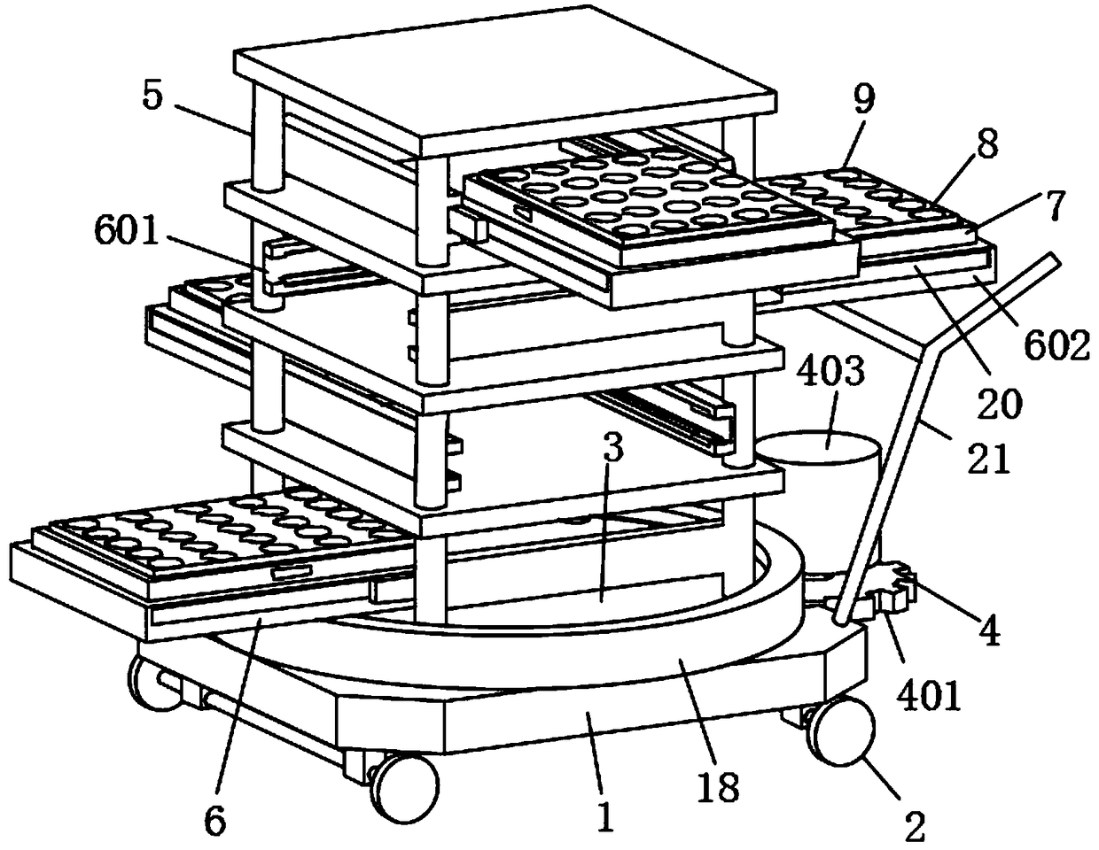 Culture frame convenient to use for horticultural cultivation