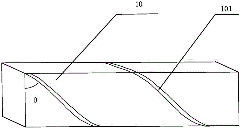 Coupling fiber grating wide-range intelligent carbon fiber rib and manufacturing method thereof