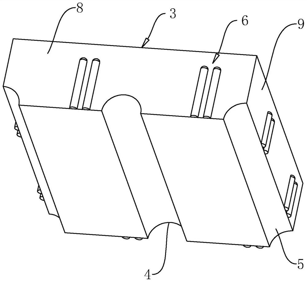 Assembled ecological self-drainage runoff base block