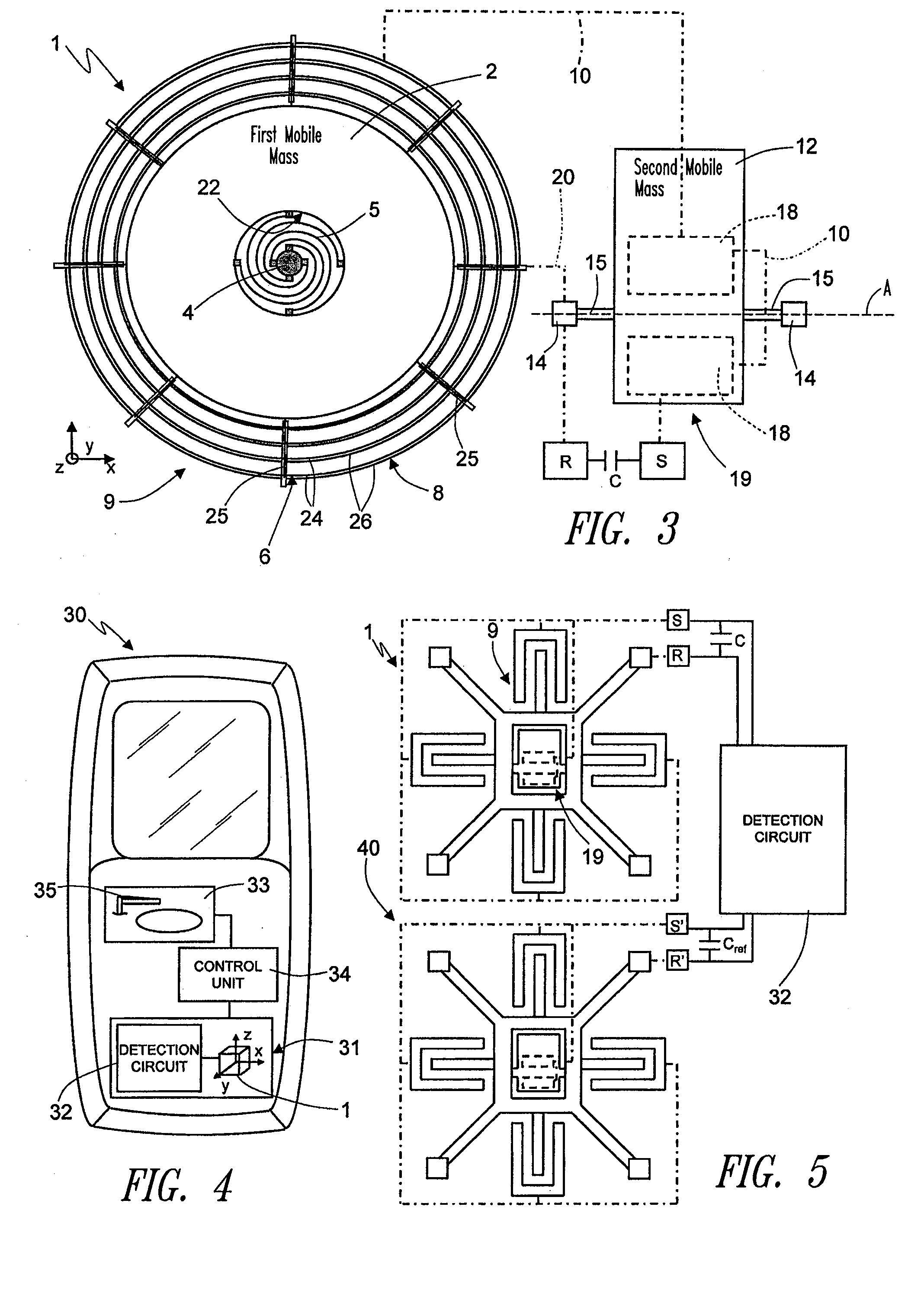 Microelectromechanical inertial sensor, in particular for free-fall detection applications