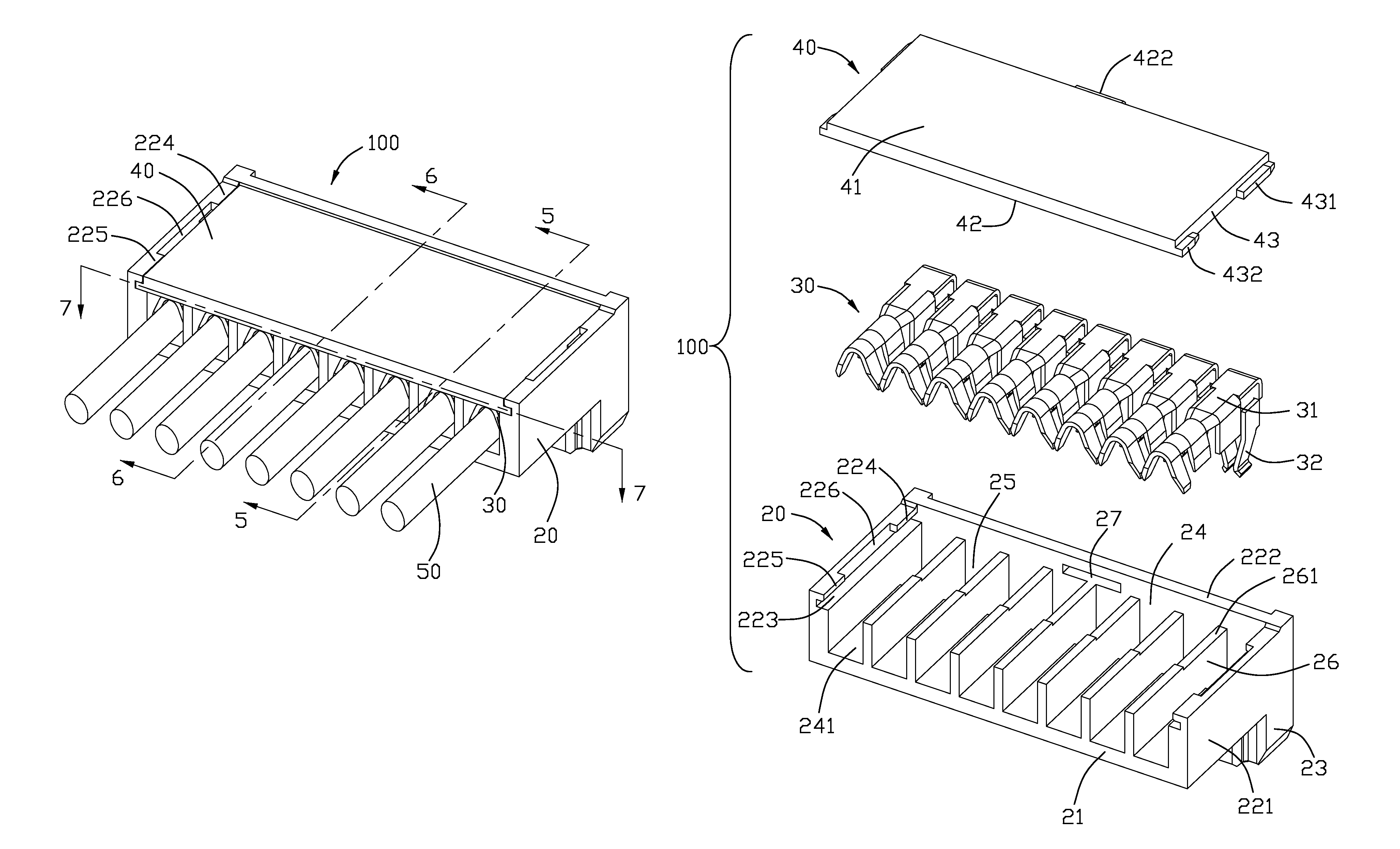 Electrical connector having detachable cover