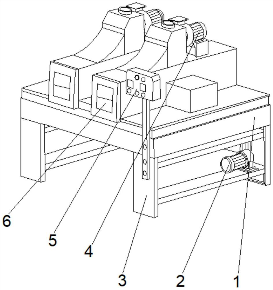 Plastic particle drying device