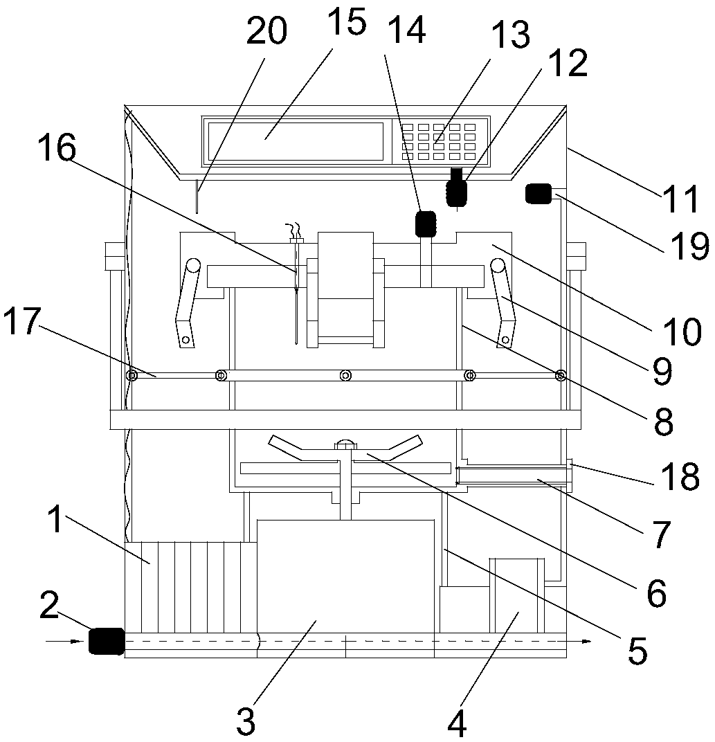 Coal seam gas content underground direct measurement integrated device