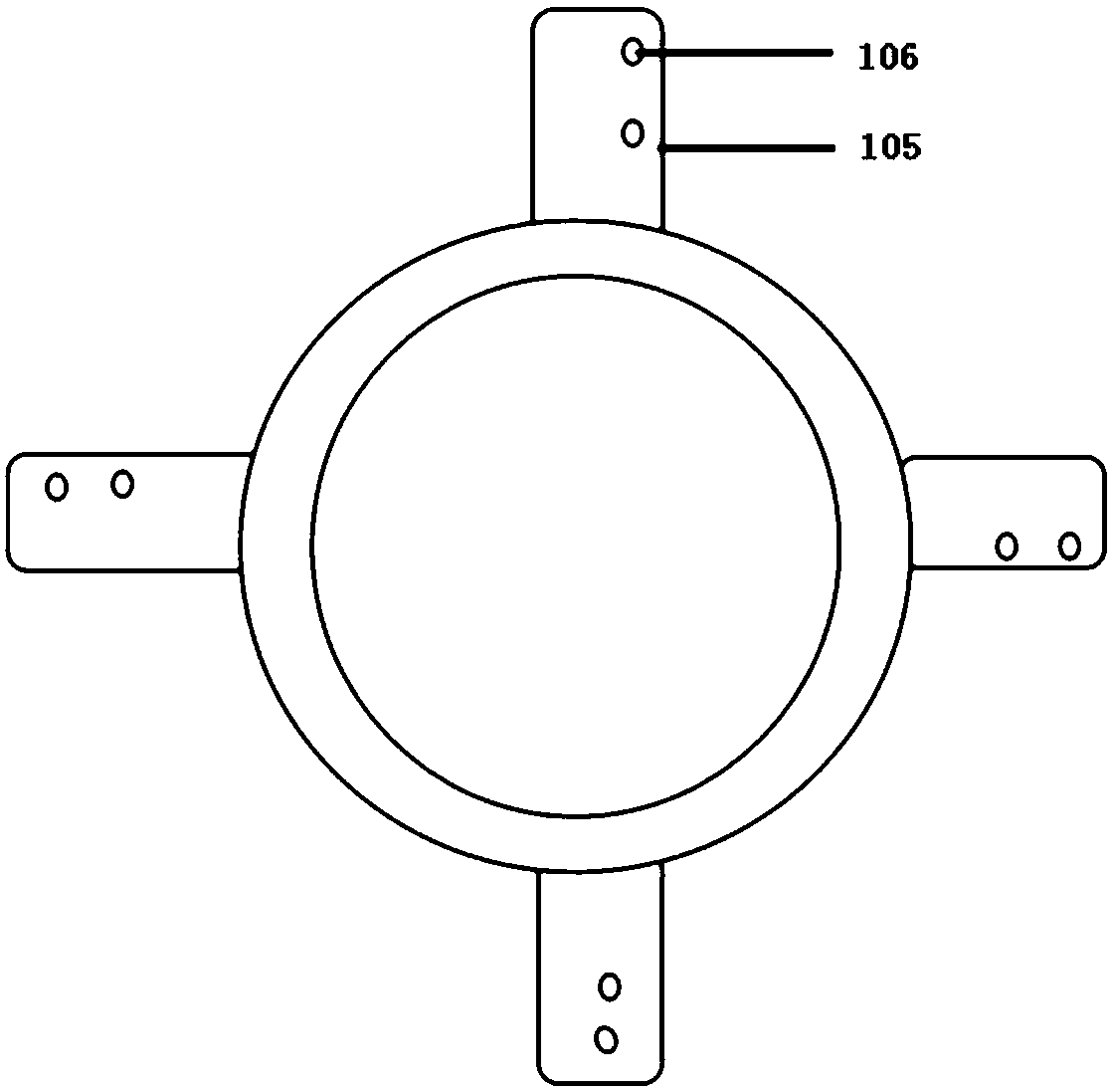 Drainage pipeline pre-embedded assembly apparatus