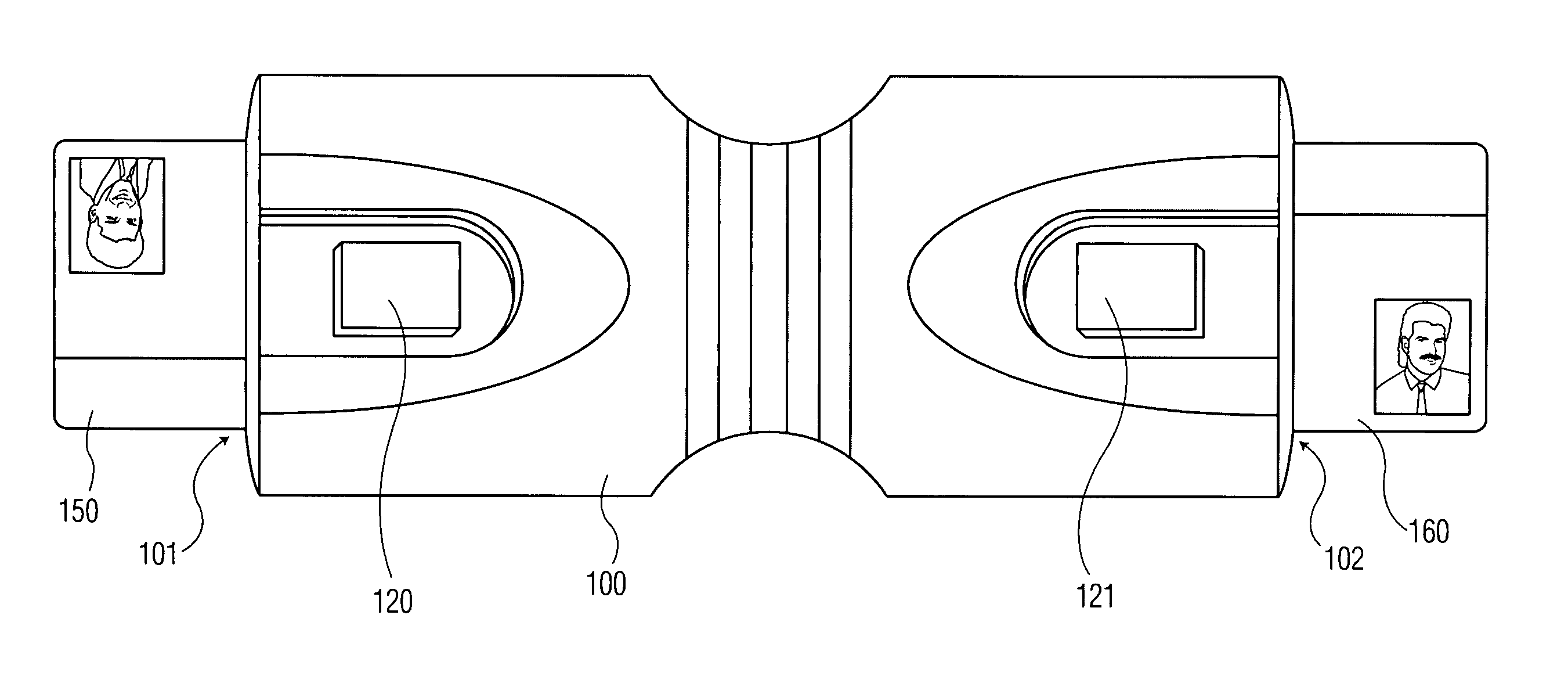 Dual-sided smart card reader