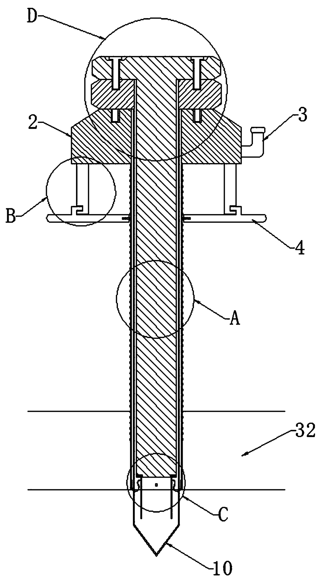 Telescopic and fixation-type endoscope puncture device