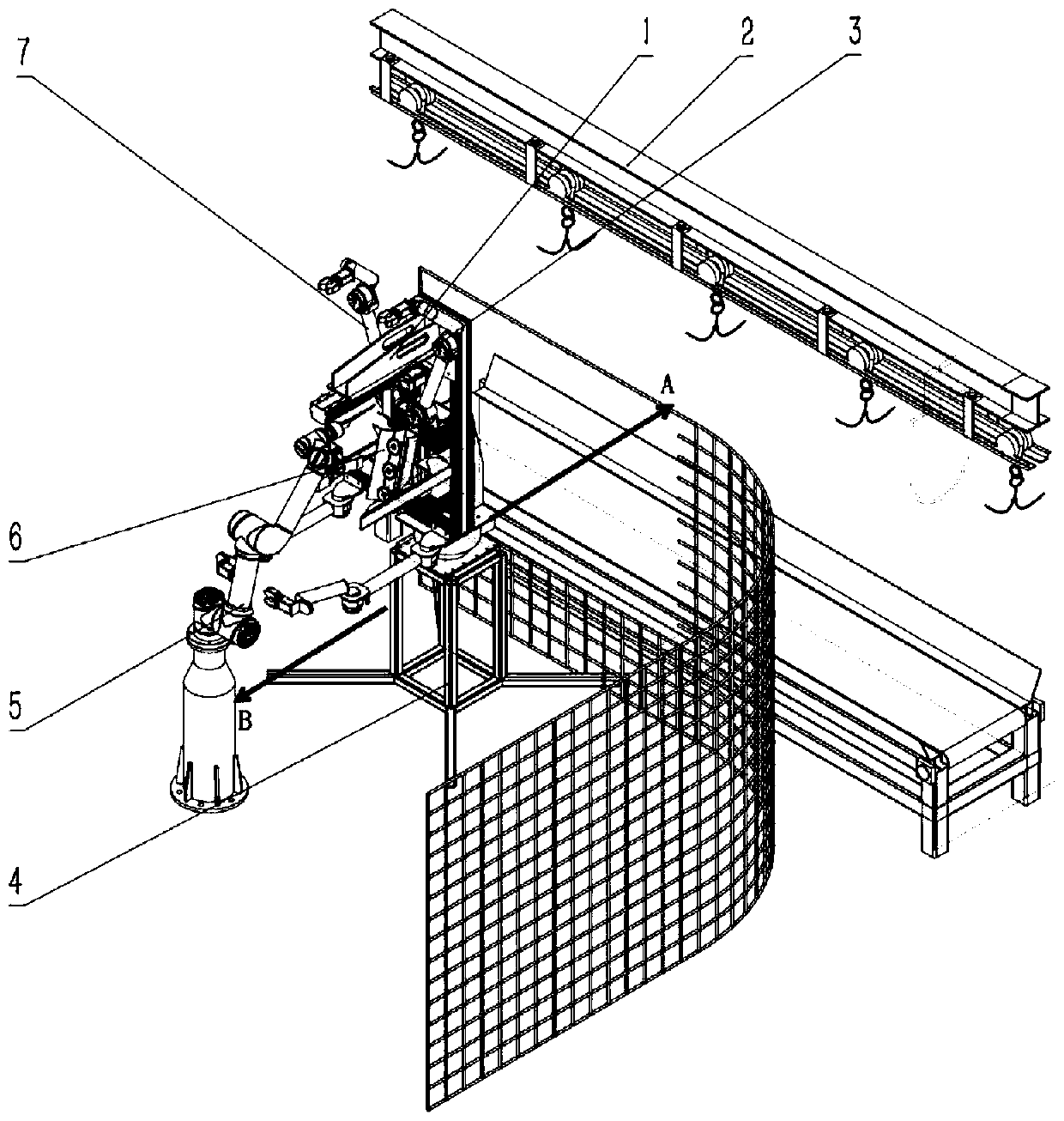 Livestock carcass leg-removing device