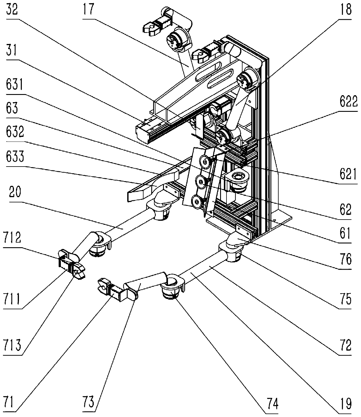 Livestock carcass leg-removing device