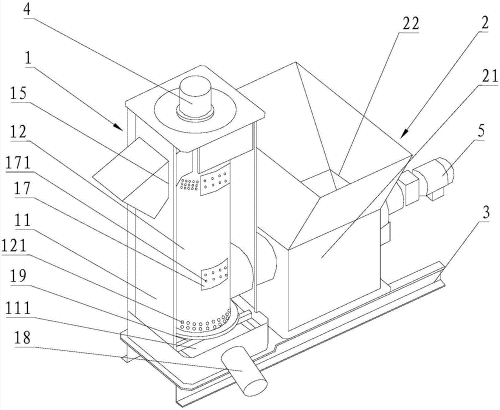 Kitchen waste pretreatment equipment