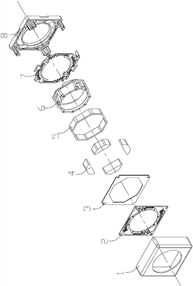 Lens linear actuator and assembly technology thereof