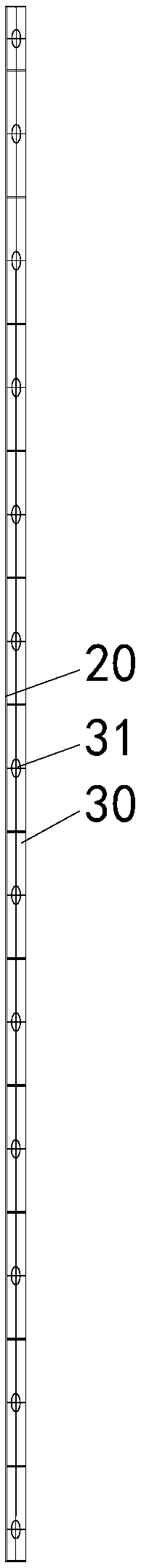 Overall-type formwork of wall columns and construction method of overall-type formwork