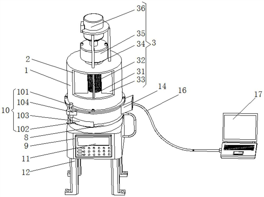 Crop monitoring device for intelligent agricultural planting