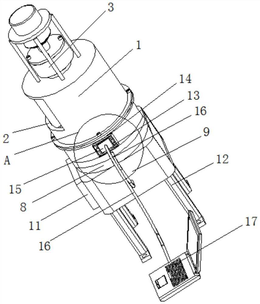 Crop monitoring device for intelligent agricultural planting