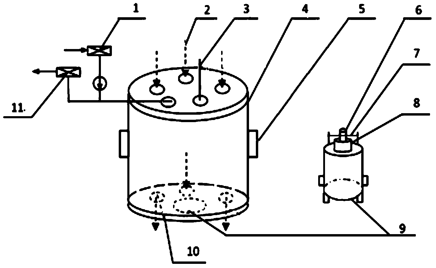 Longitudinal multi-optical-path multi-waveband measuring device for optical transmittance of solid propellant smog