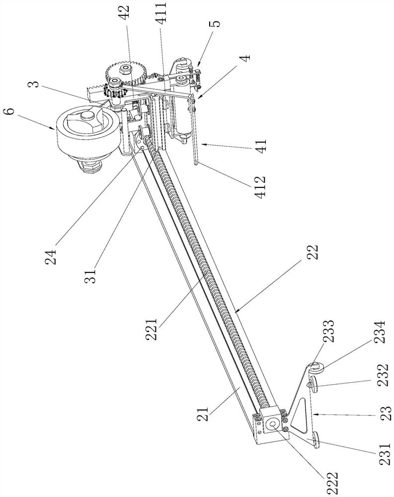 A protective film sticking equipment