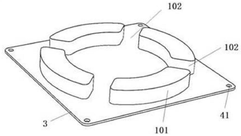 Lifting type magnetic suspension device