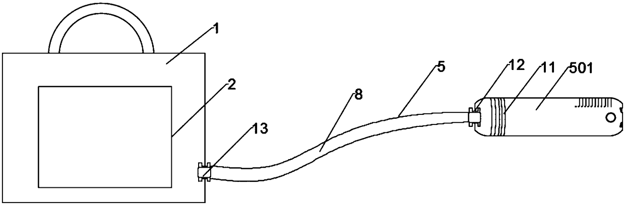 Expansion examination device for visualized measurement of cervices