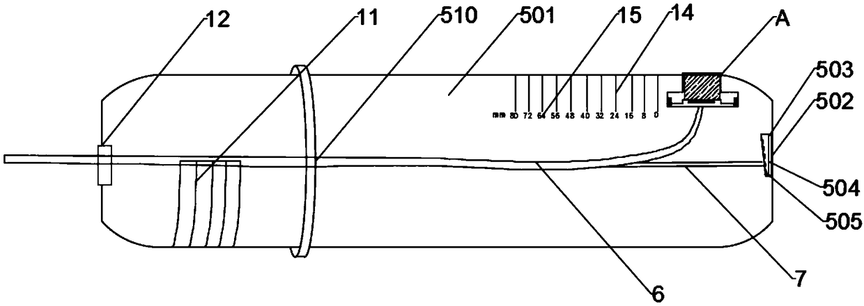 Expansion examination device for visualized measurement of cervices