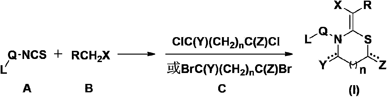 N, S-containing heterocyclic compound with nematicidal activity, preparation method and application thereof