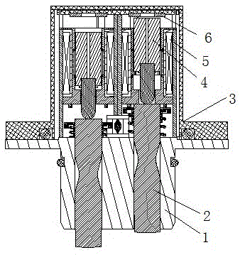 Electromagnetic driver with elastic resetting mechanisms