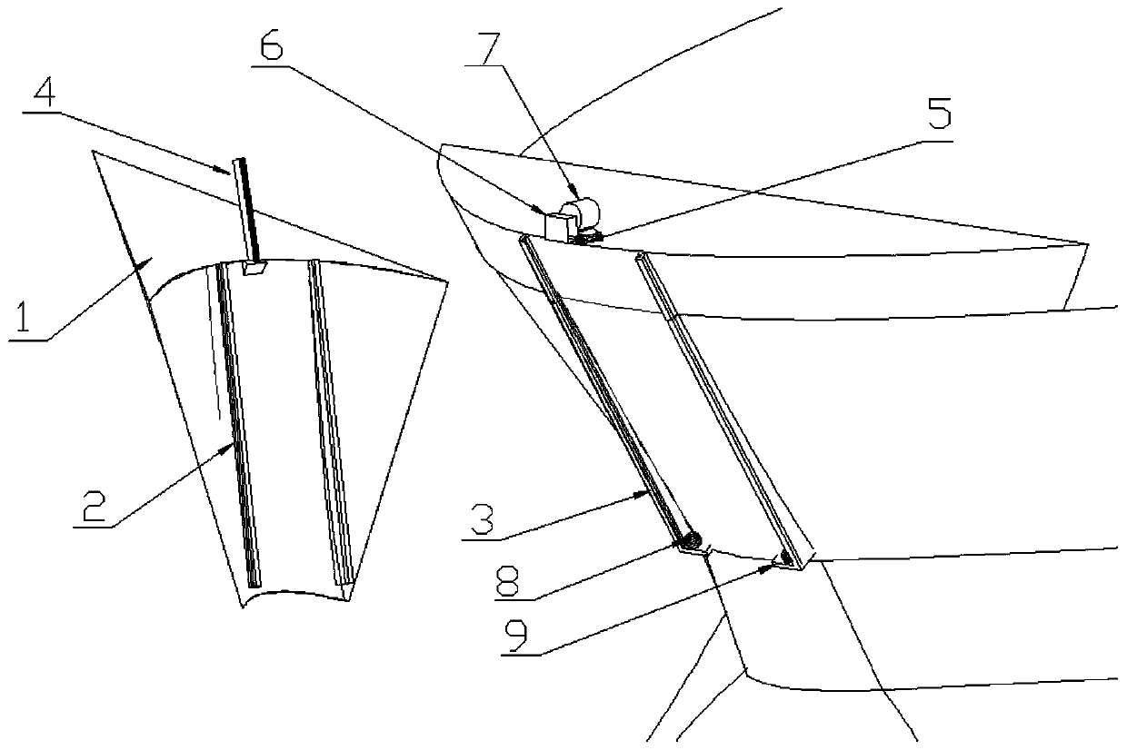 Merchant ship bow floating body wave energy power generation device and method