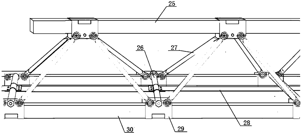 Super-span superposed high-energy greenhouse and setup method thereof