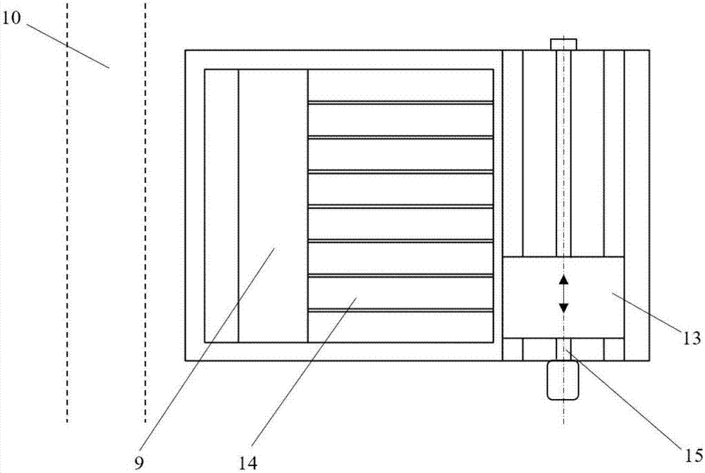 Orderly fruit putting system for slender melon picking robot