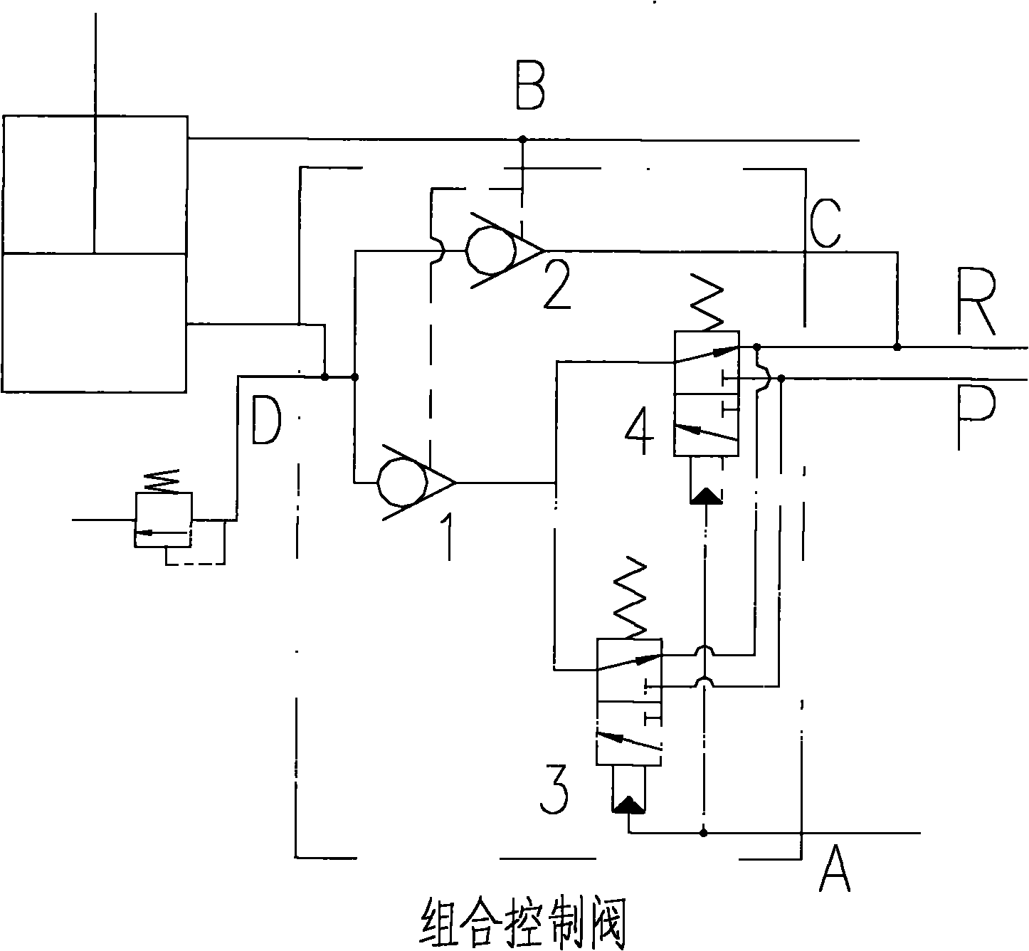 Combined control valve