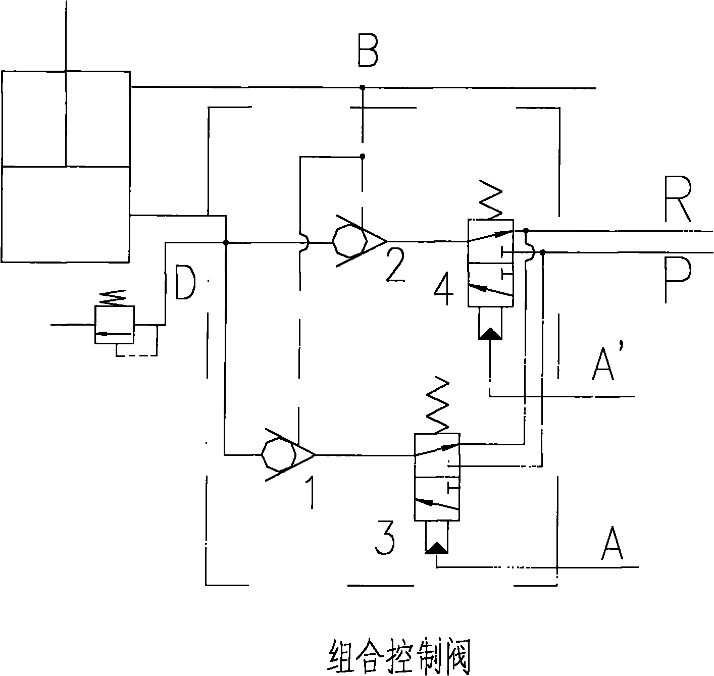 Combined control valve