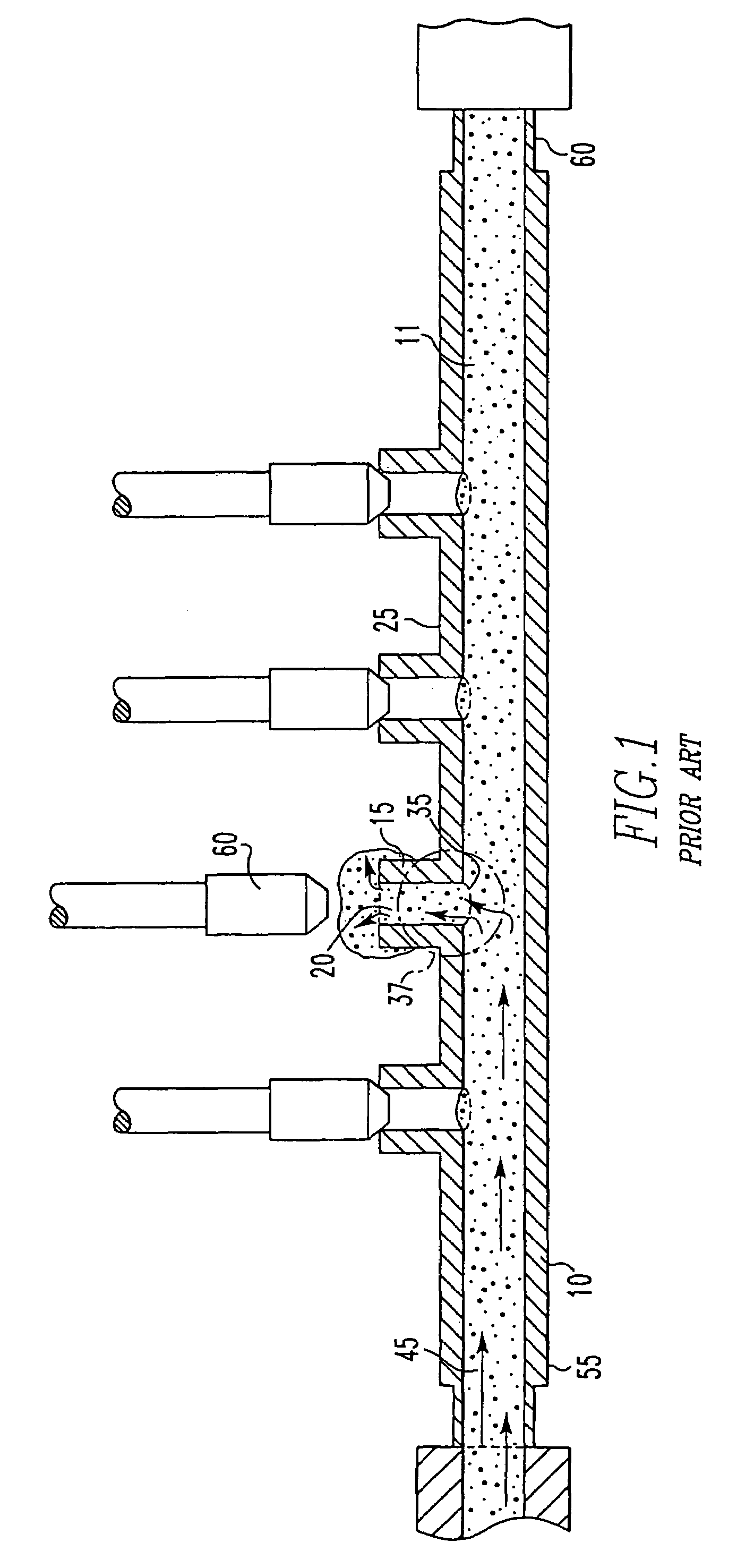 Apparatus for abrading the region of intersection between a branch outlet and a passageway in a body