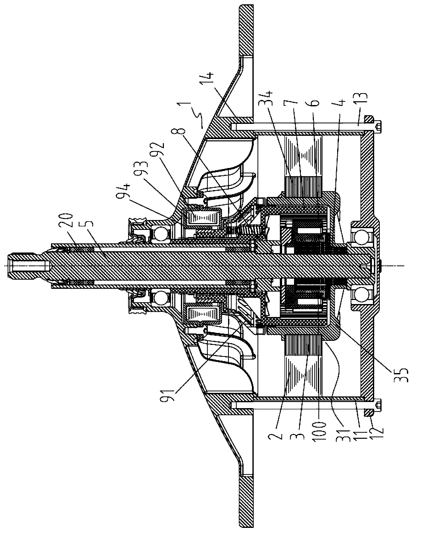 Washing machine double-even-power output method and device, washing machine and washing method