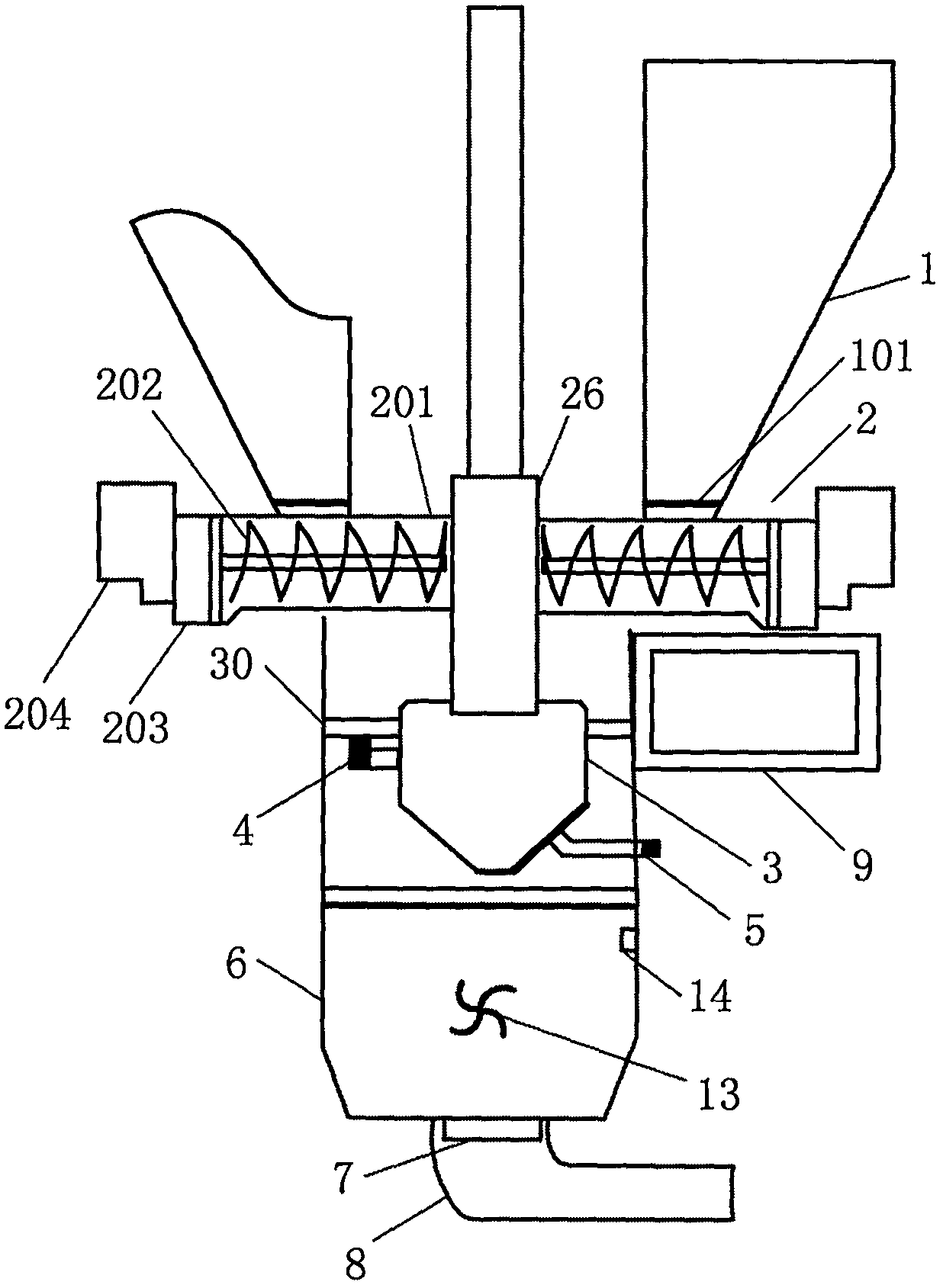 Screw type multi-component material batching method