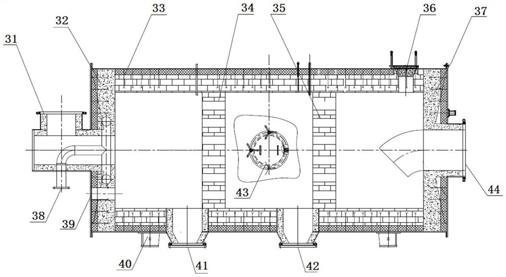 Garbage pyrolysis and gasification system device with drying function and garbage pyrolysis and gasification method