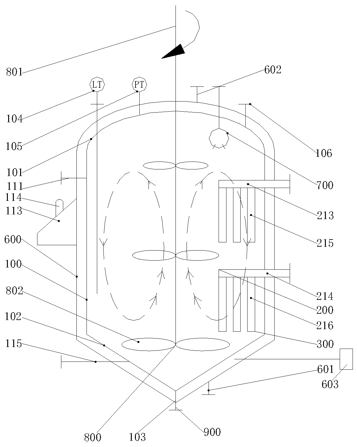 Filtering concentration device and method for small ternary precursor particles