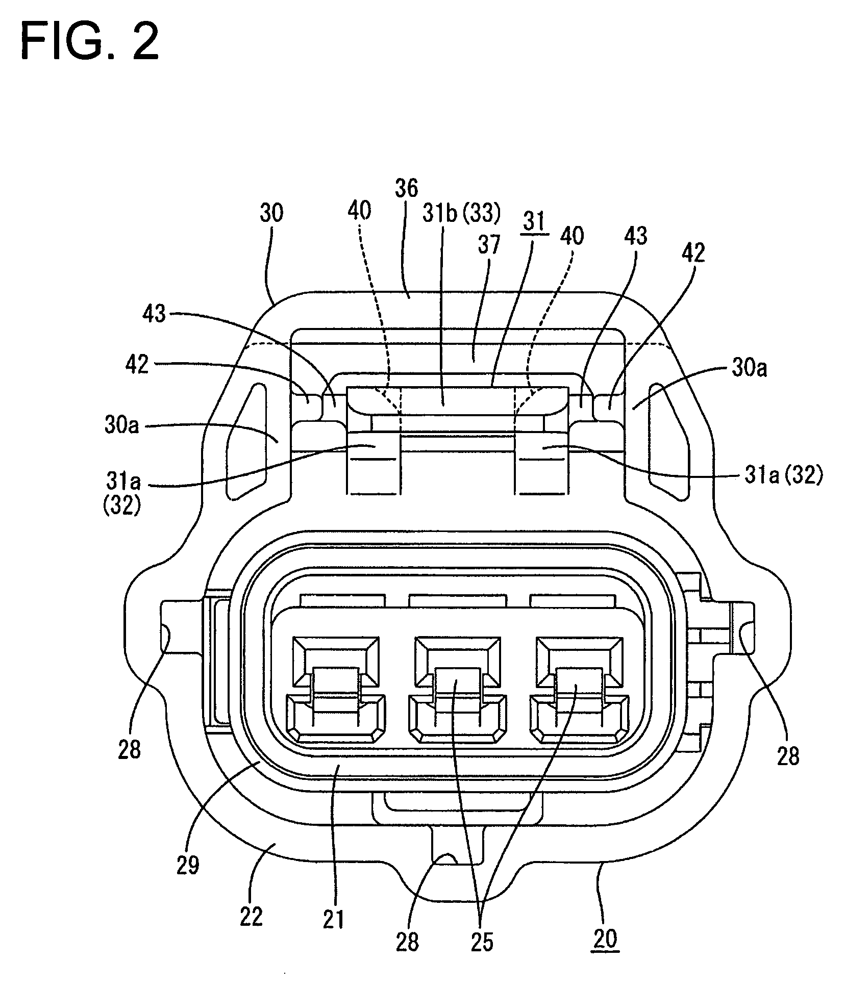 Connector and a connector assembly