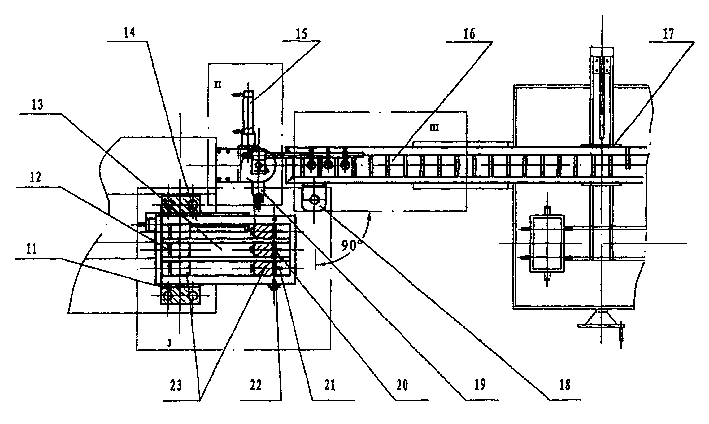 Pneumatic telescopic-pendulum-adsorption medicine-plate conveying mechanism