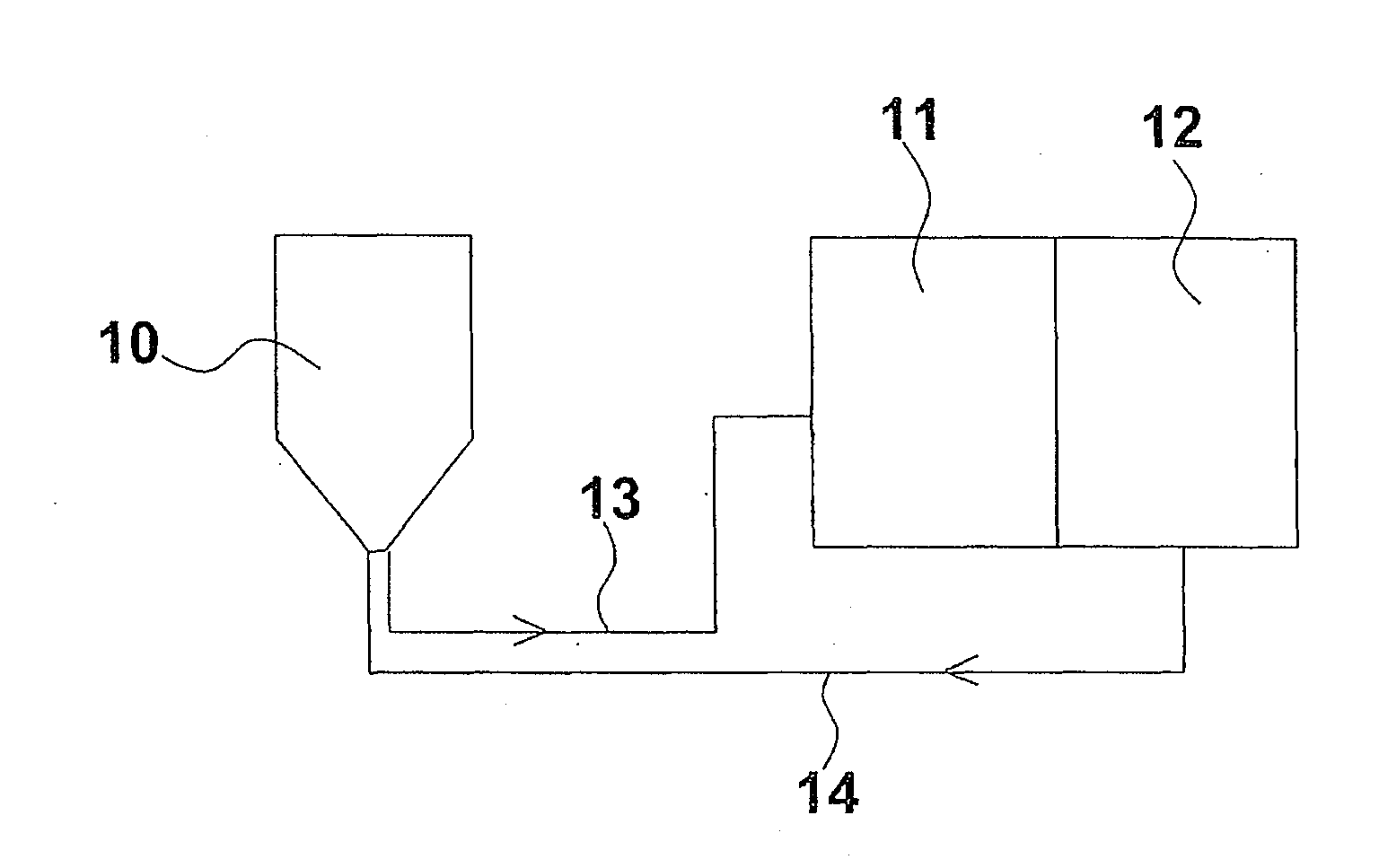 Apparatus and process for drying plastic material for a machine used to produce plastic containers