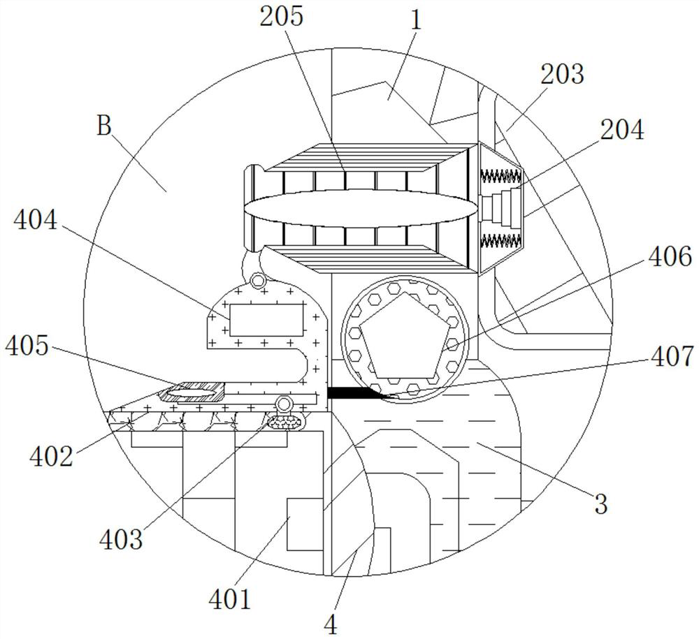 Auxiliary device for waste gas treatment equipment of rubber production plant