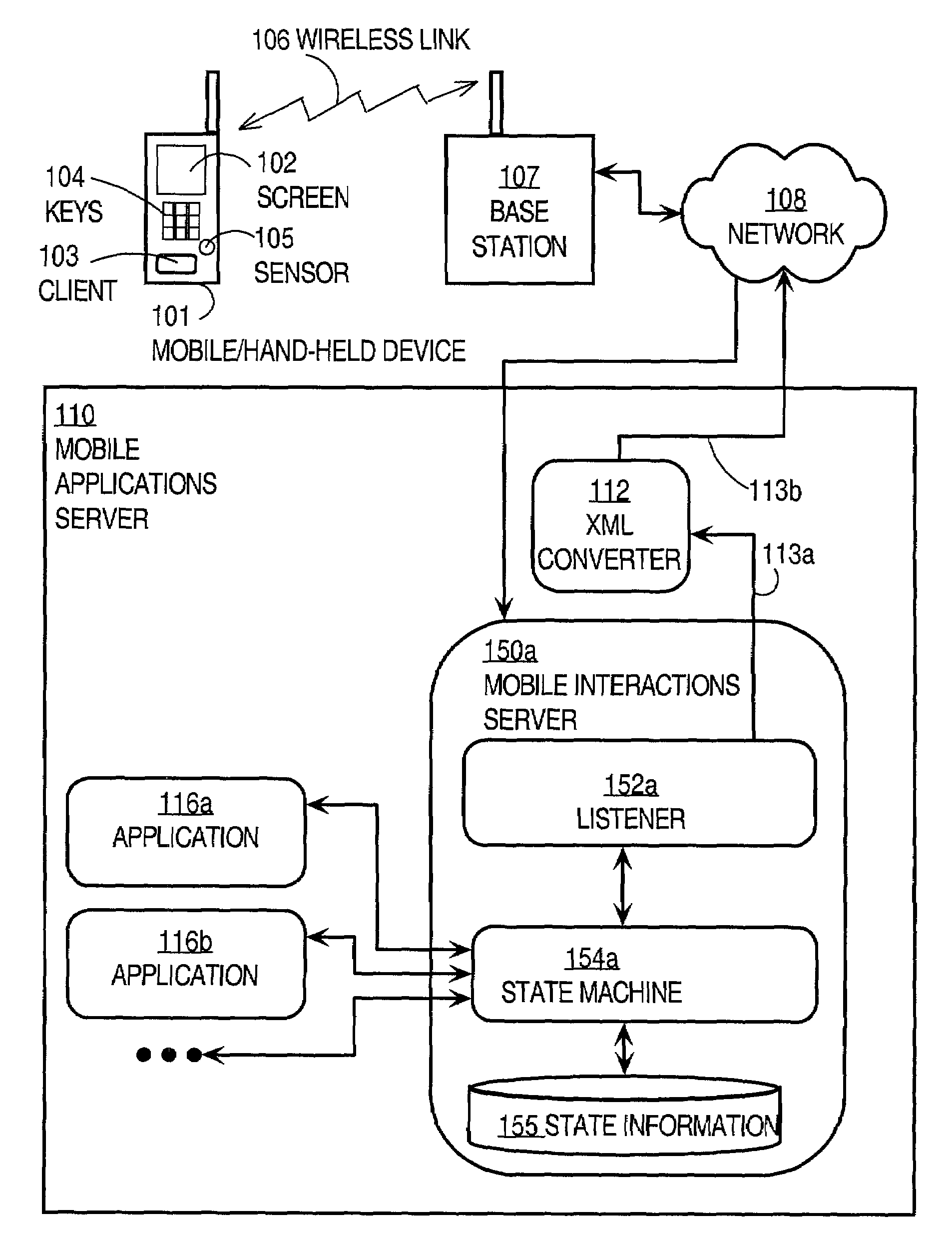 Maintaining state information in mobile applications