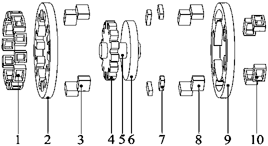 Five degree-of-freedom bearingless switch reluctance motor