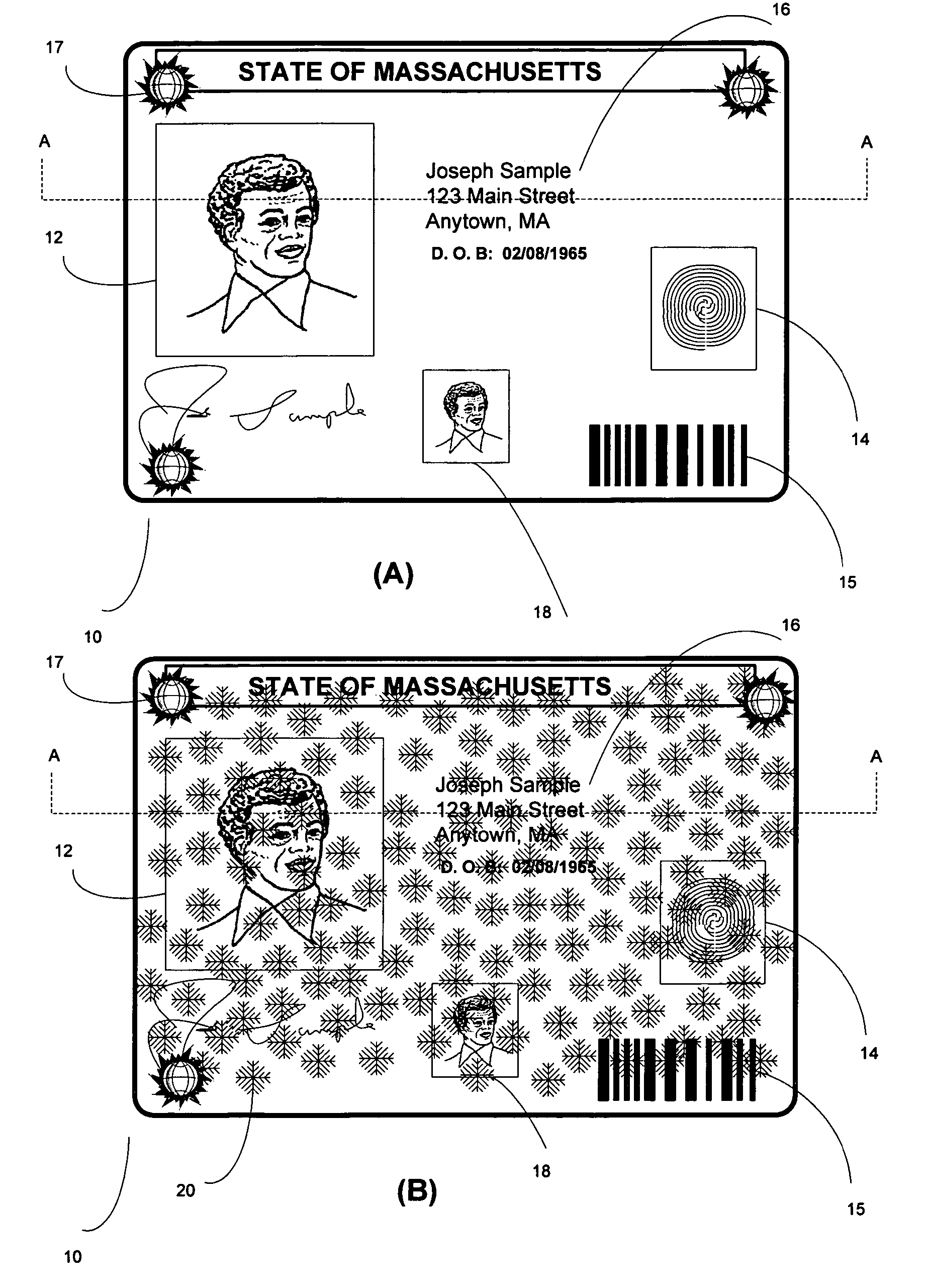 Tamper evident adhesive and identification document including same