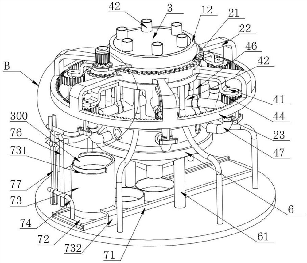 High-efficiency batch marking device for lottery balls