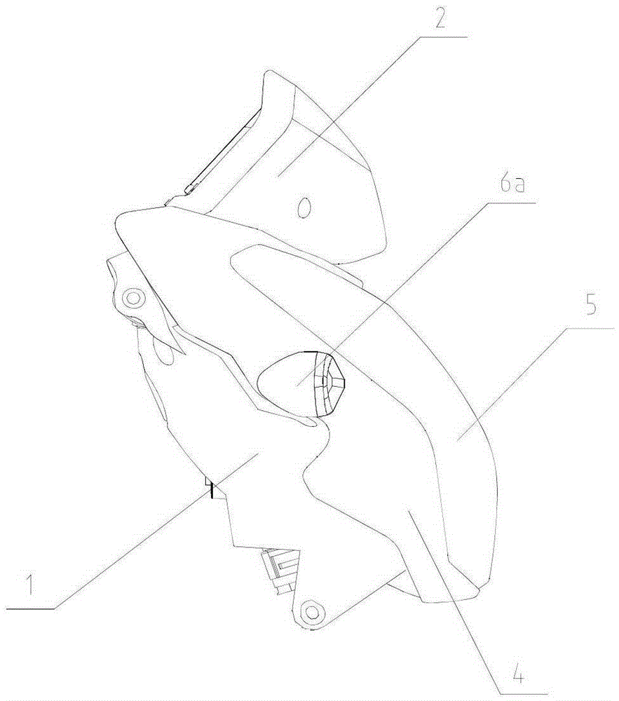 Motorcycle headlight instrument assembly with air shroud and its assembly method and motorcycle