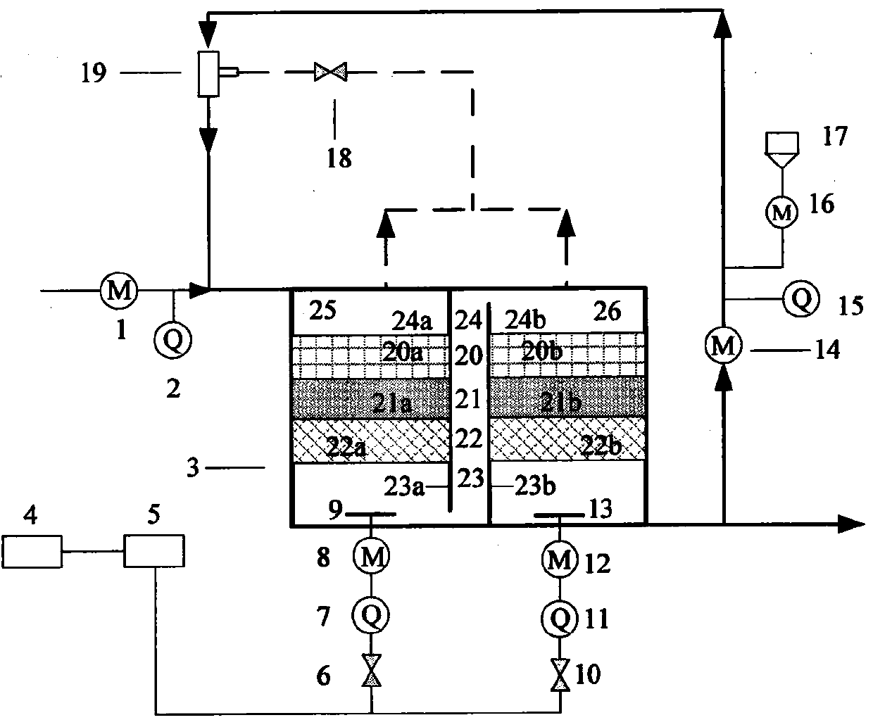 Organic wastewater biochemical effluent ozone advanced treatment device and treatment method