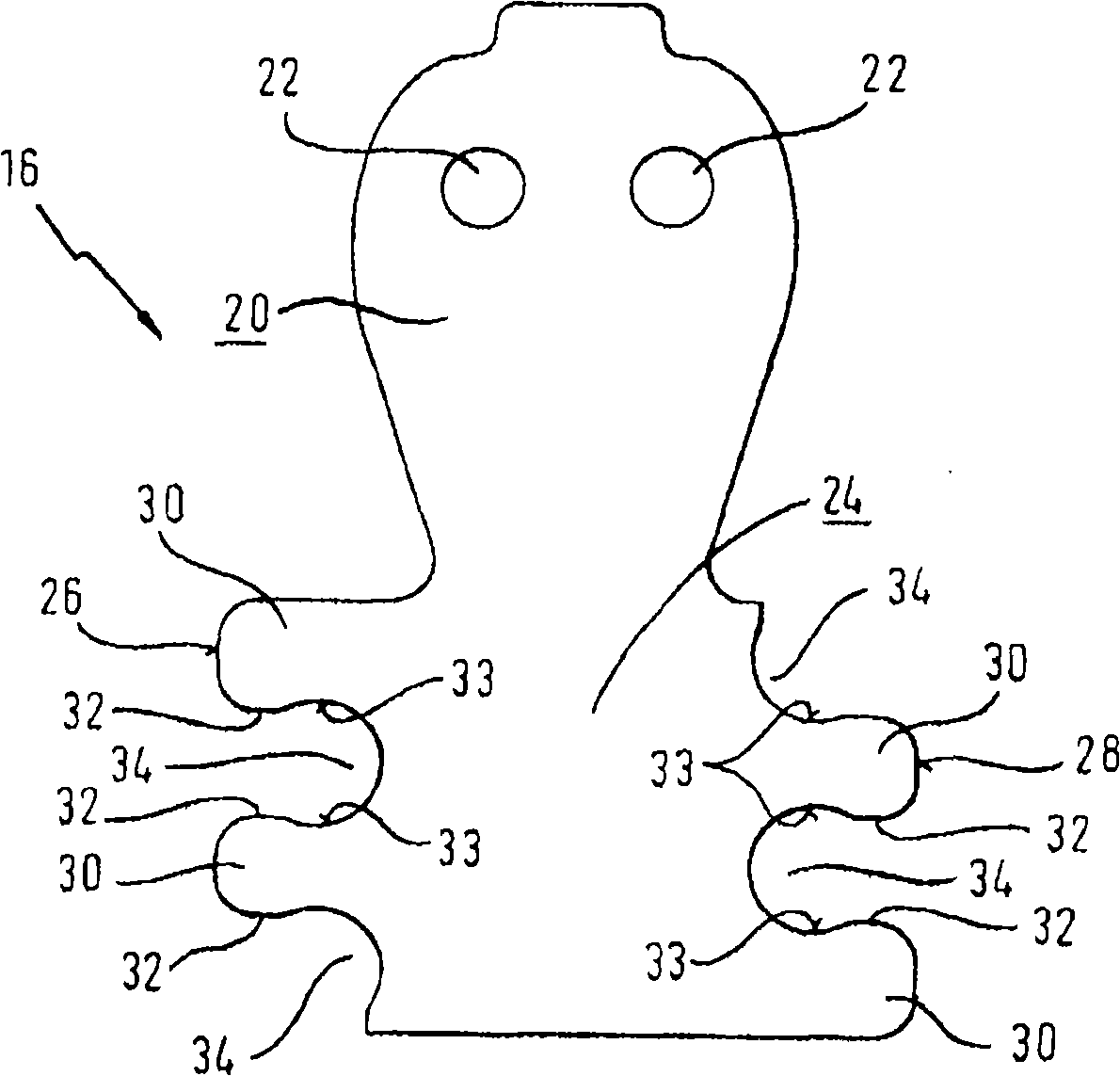 Rope cable joint for safety belt connector and component containing the rope cable joint and the rope cable