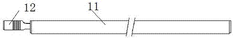 Square plate type air radiation device and installation mode