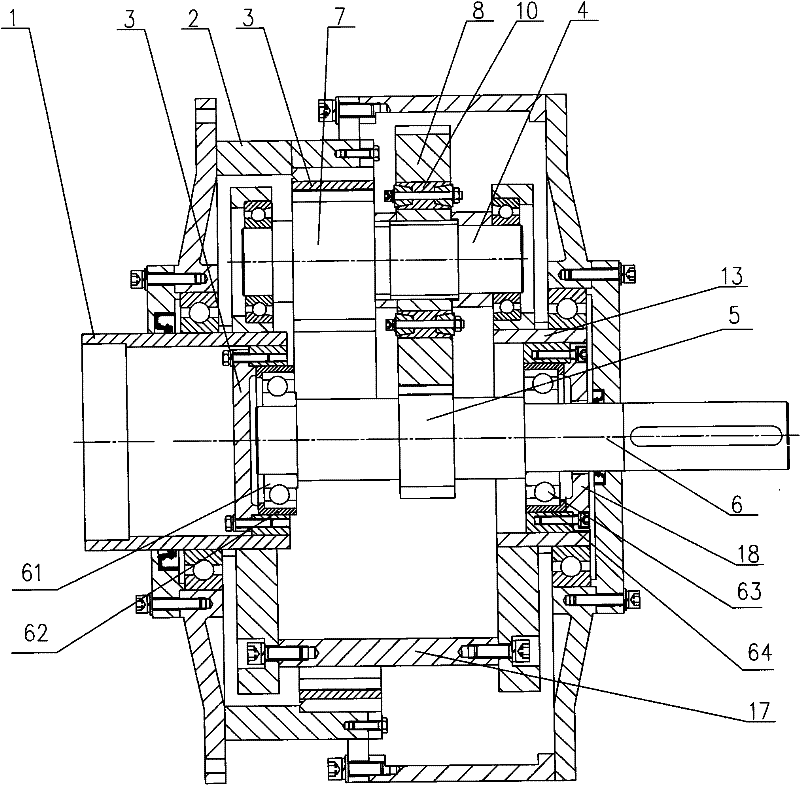 Low-noise planetary gearbox of wind driven generator