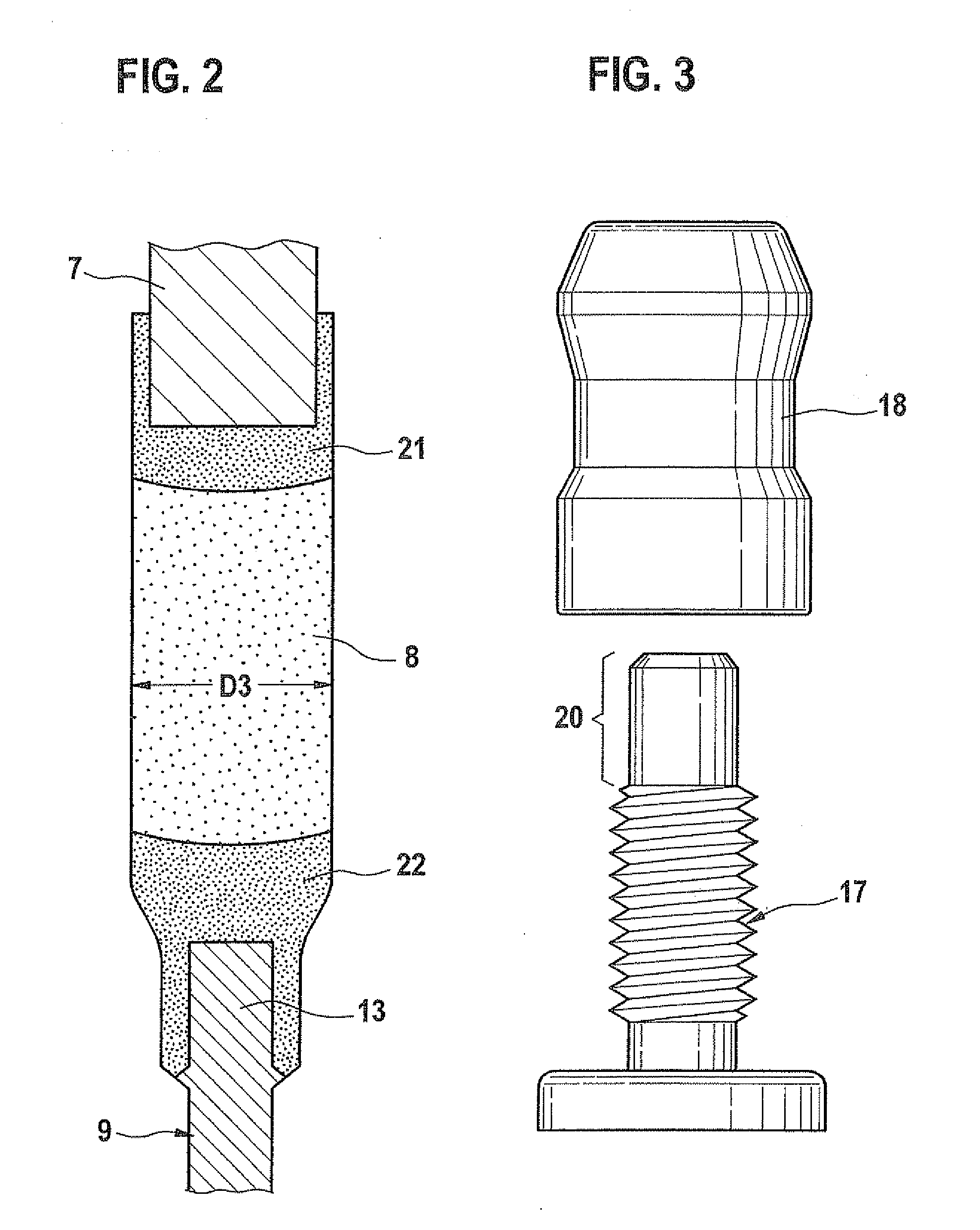 Spark plug for an internal combustion engine