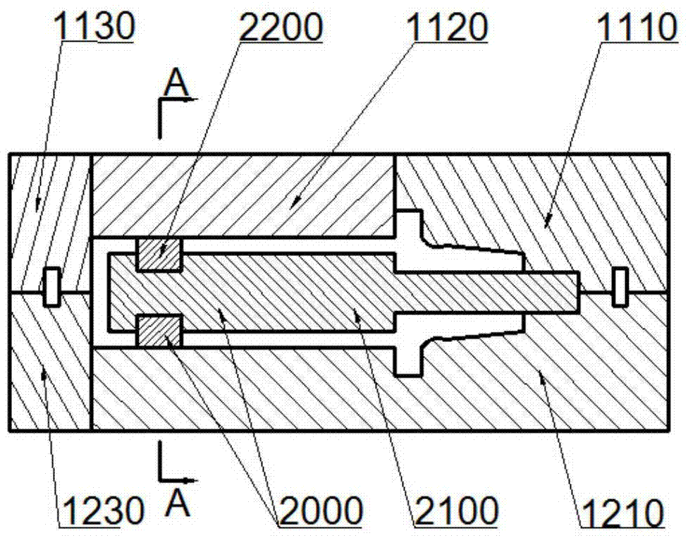 Wax injection mold for investment casting of hollow turbine blades and method for rapidly manufacturing wax injection mold